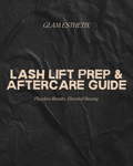 Free lash lift prep and aftercare guide